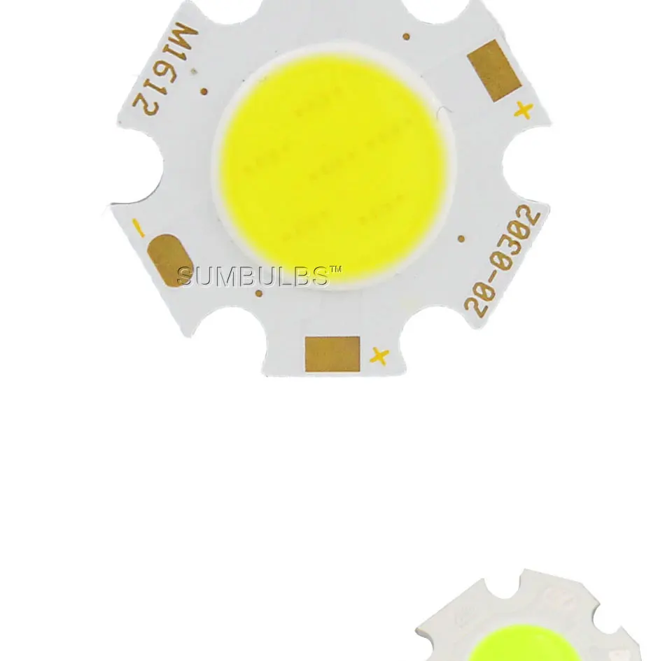 10 Stück Großverkauf Durchmesser 20 mm abgerundete COB-LED-Lichtquelle Chip an Bord 3 W 5 W 7 W grün blau rot warm natürlich kaltweiß Glühbirne DC – Detail 2