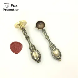 Customize Wax Stamp personal Logo vintage metal handle Spoon,DIY Ancient Seal Retro Stamp,Personalized Wax Seal custom design