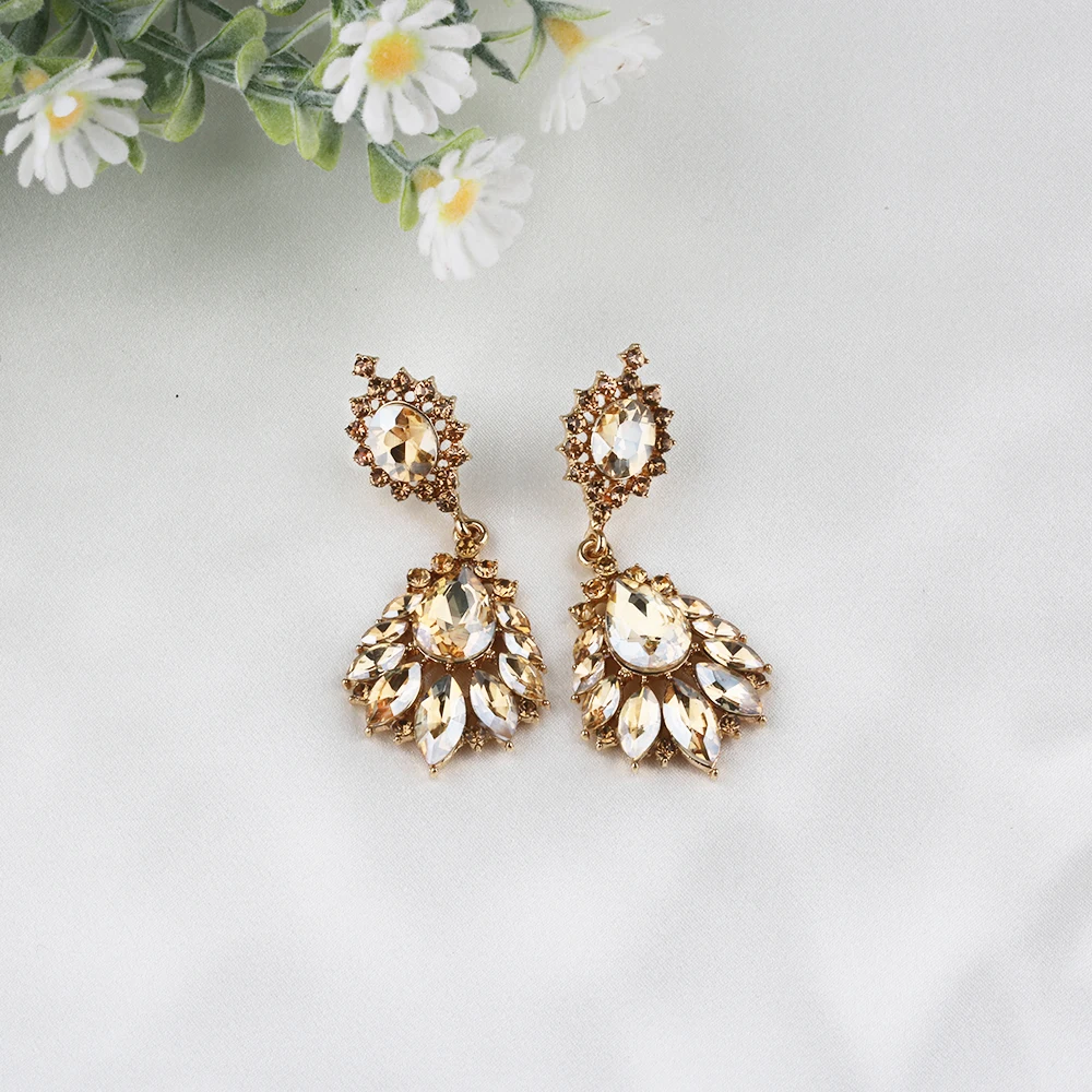 VEYO Crystal Rhinestone Classic Drop Earrings for Women  New Arrival 2018 brincos para as mulheres Wholesale image 2
