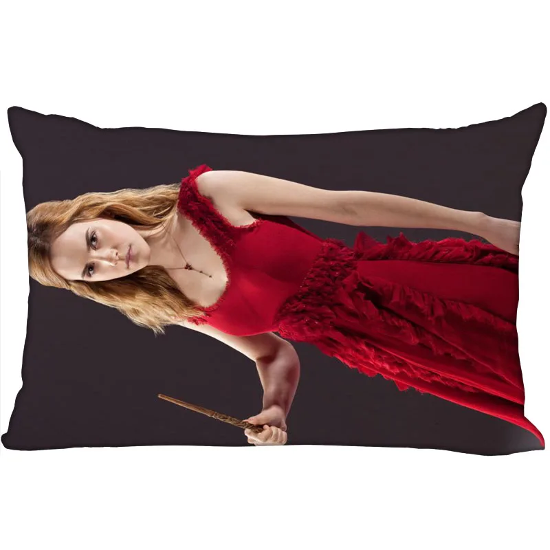 جديد مخصص إيما واتسون المخدة انغلق مستطيل غطاء وسادة حجم 45X35cm ، 40x60cm ، 45X75cm ، 50X75cm (وجهان)