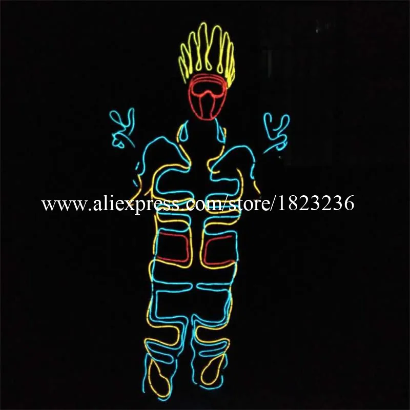 China Factory LED Costume /LED Clothing/Light suits/ LED Robot suits for stage show