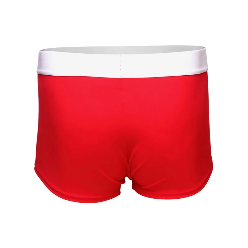 New Year Christmas Underwear Men\'s Boxer Shorts Feather+Bead Piece Have S-M-L-XL-2XL Red Color Sexy Men Halloween Costumes