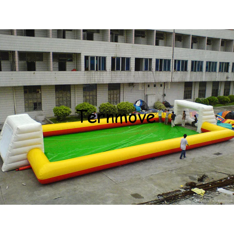 Inflatable Football Pitch Inflatable Arena 0.6mm PVC tarpaulin Inflatable Soccer Field Inflatable Football Field For Sale