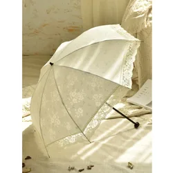 Japanese Mini Umbrella for Women, Princess Lace Umbrellas, Waterproof Sun Parasol, Convenient Travel Umbrella, Wedding Umbrella