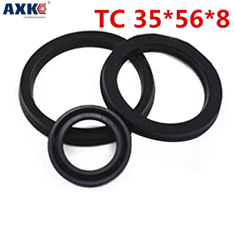 

10pcs/NBR Shaft Oil Seal TC 35*56*8 35*48*7/8/9/10 35*49*6/8 35*51*8/10 Rubber Covered Double Lip With Garter Spring