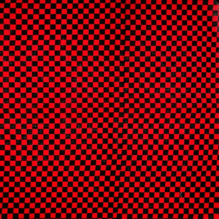 Grid Square Series-Bandana de algodón 100% para hombre y mujer, Bandana estilo Hip-Hop, Punk, envoltura para el cuello, banda para la muñeca,