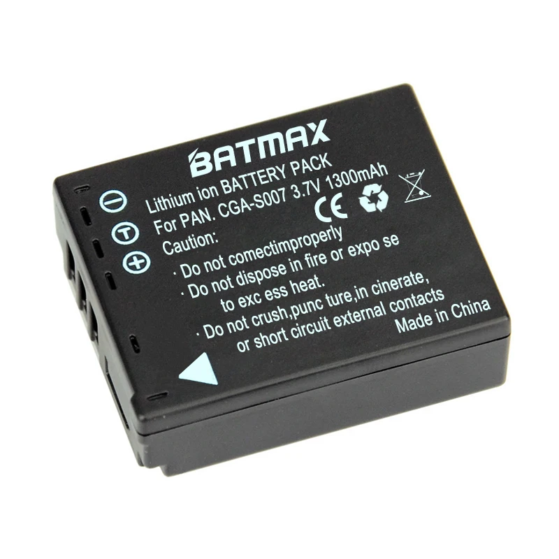 3.7 فولت 1300 مللي أمبير CGA-S007 CGA CGR S007E S007 S007A BCD10 بطارية لباناسونيك DMC TZ1 TZ2 TZ3 TZ4 TZ5 TZ50 TZ15 بطاريات bateria