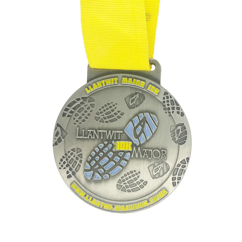 2.36 Inch 50 Pieces A Lot Antique Nickel Soft Enamel Personalized Zinc Alloy Custom Metal Medal