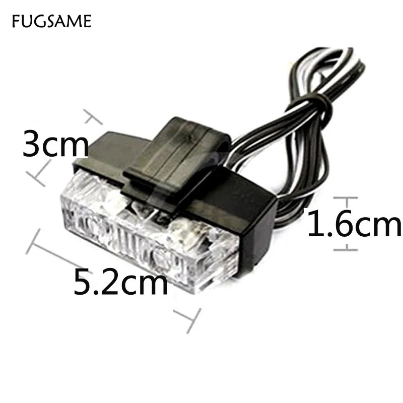 FUGSAME FREE SHIPPING Wireless Control 8*2 LED Fire Truck Flashing Strobe Lights Red,Blue  Bulb