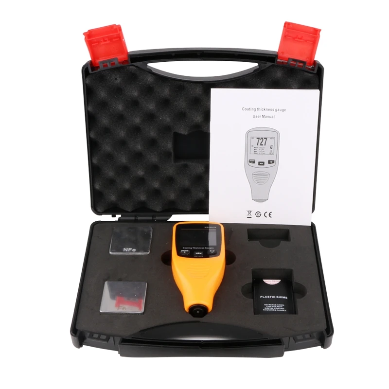 Portable Paint Thickness Gauge Car Body Tester Detailing Tool Auto Coating Thickness Gauge Car Paint Meter 50mil 1250um Tester