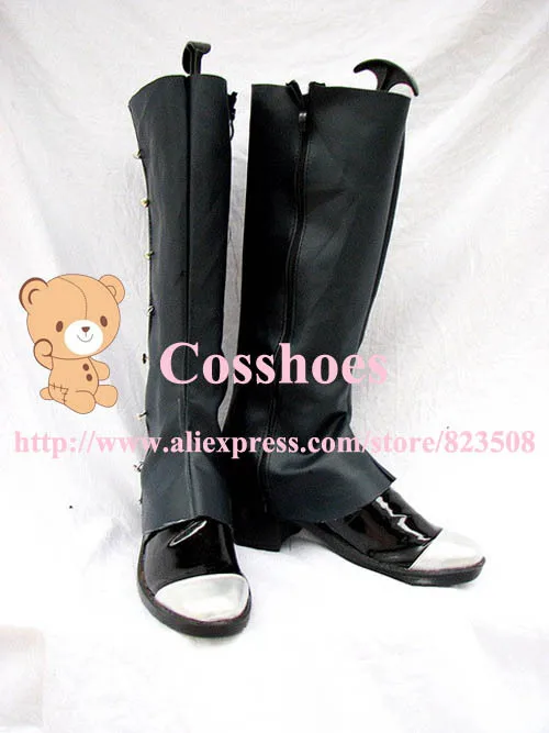 Custom made black ciel shoes (berries ver) from black butler Kuroshitsuji Cosplay