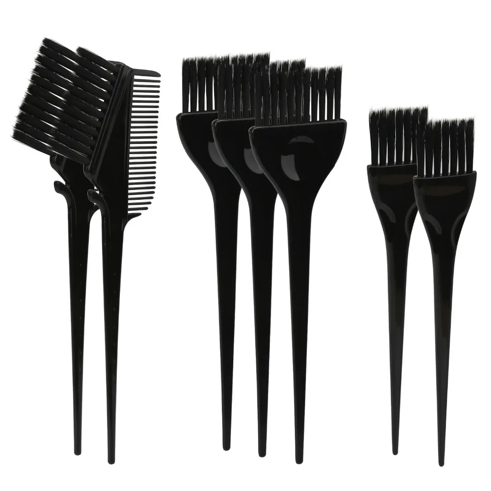 Segbeauty 7pcs Hair Color Brushes Feather Bristles Hair Dyeing DIY/Professional Tint Brush Set for Bleached