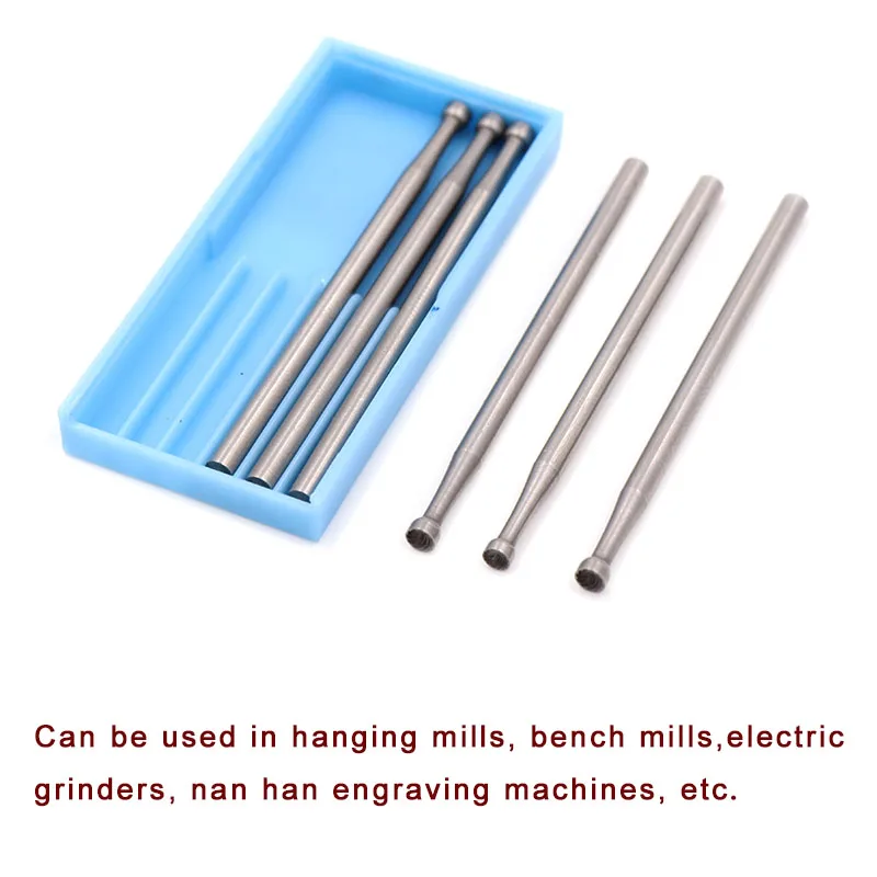 Xiz faca de gravação 1/6 peças 1.0 ~ 2.3mm, faca de precisão de carboneto de tungstênio, rebarbas, fresa, ferramentas rotativas, cabeça de moagem embutida 2.35mm