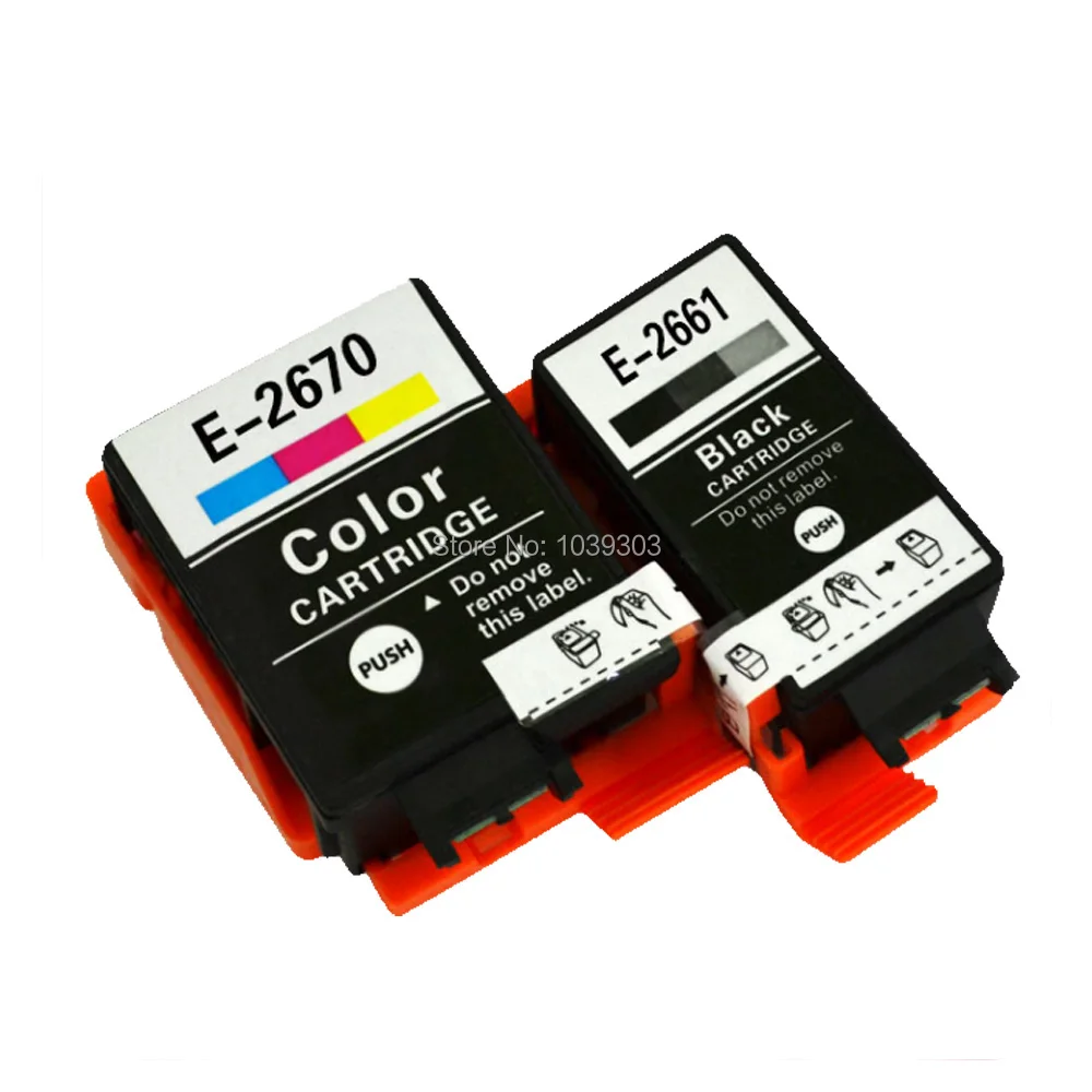 

Ink Cartridge Compatible for Epson T2661 T2670 For Epson WorkForce WF-100W, 1x Black / 1x Color