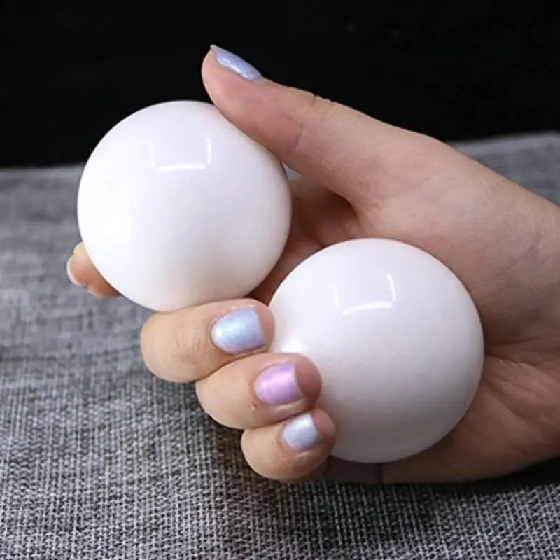 Jade Fitness Ball Handball Health Care Balls Mouse Hand Massager Middle Aged Rehabilitation Solid Practice Massage Finger