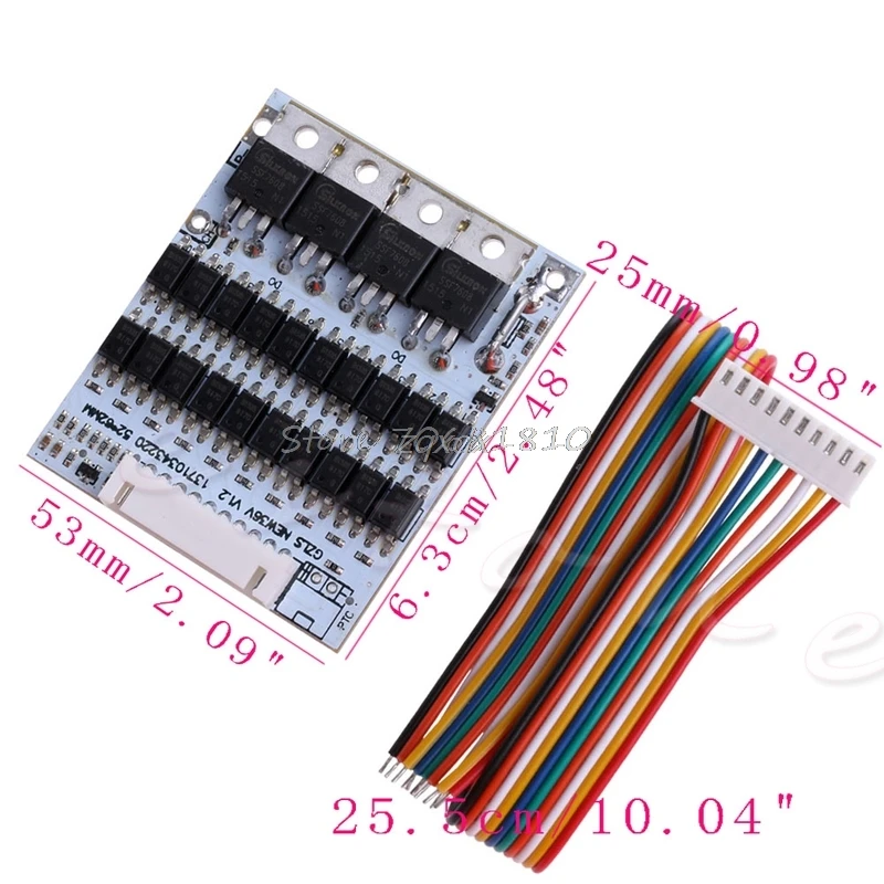 SIV 10S 36V Li-ion Lithium Cell 40A 18650 Battery Protection BMS PCB Board Balance Whosale&Dropship