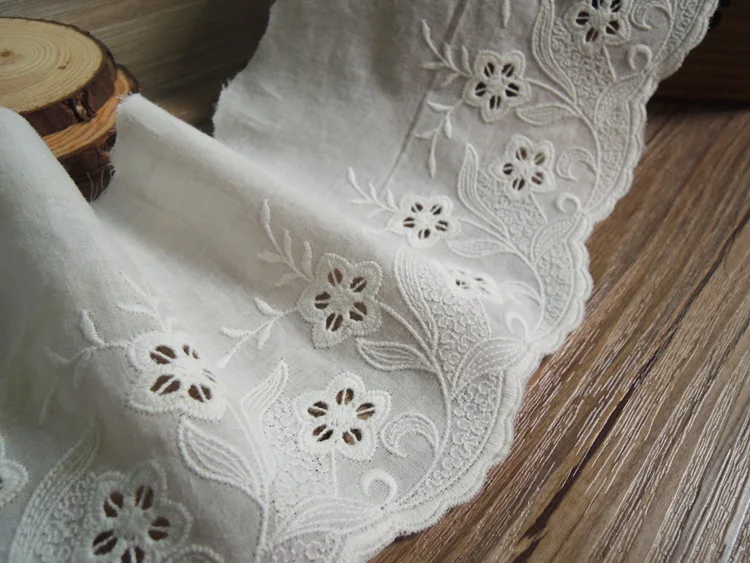 Lace Accessories, , Cotton, Lace, Embroidery, Clothing Decoration, DIY Sewing Materials, , Wide 12.5CM