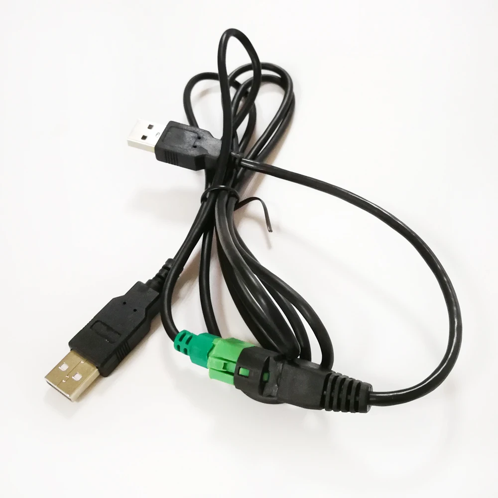 Biurlink Radio Headunit USB Wire USB Transfer Adapter For VW BMW CD Player 4-Pin Socket