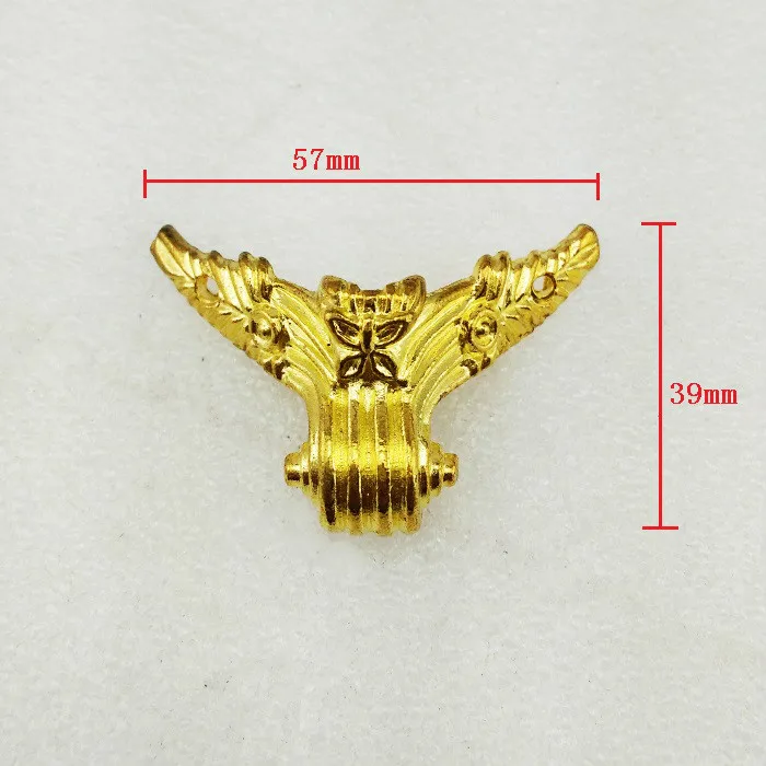 

57 * 39mm Zinc Alloy Furniture feet box feet four sides feet decoration feet protection feet Gold