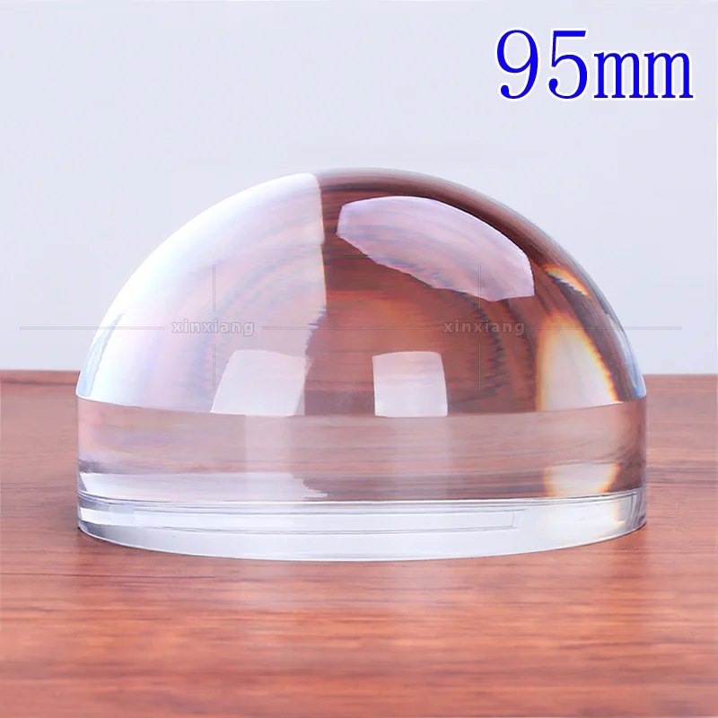 

5X 95mm Acrylic Spherical Magnifier Desktop Paper Map Magnifying Glasses Lens Handheld Reading Glass 5 Times Display Appreciate