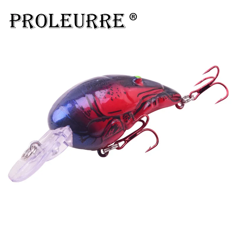 

Proleurre 1pcs Crankbait Fishing Lure 7cm 11.5g Floating Wobbler Pesca Professional Artificial Shrimp Model Fishing Tackle