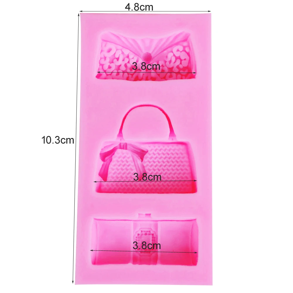 Byjunyeor F1154 Fashion Bags Epoxy UV Resin Fondant Chocolate Mold Silicone Mold Fondant Cake Decoration Molds