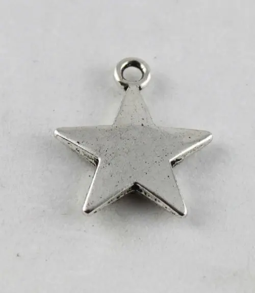 150pcs Tibetan silver star charm A11685