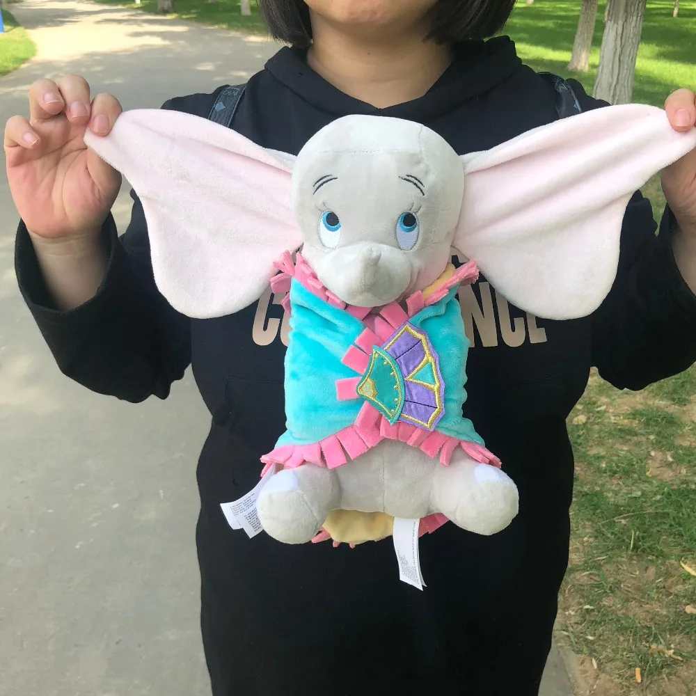 Disney Cute Dumbo Baby Swaddle Elephant Stuff Animal Plush Toy Doll Baby Kids Toys Birthday Gift High Quality