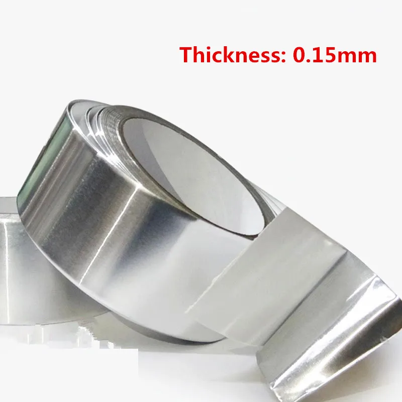 

Aluminum Foil Tape 20m* 0.15mm Aluminum Adhesive Tape High Temperature Tape Sealed waterproof shield signal