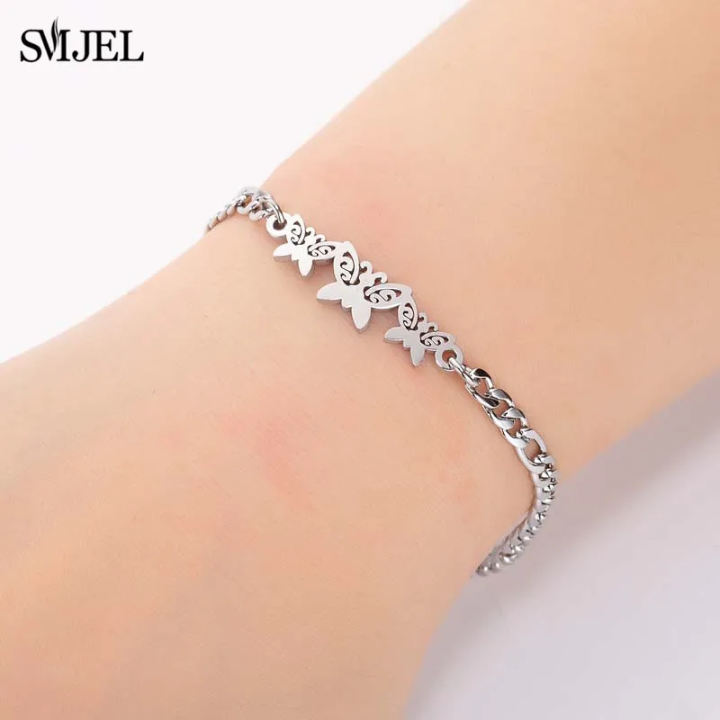 SMJEL Stainless Steel Heartbeat Bracelet Stethoscope Cardiogram Charm Women Bracelet Special Gifts for Nurse Doctor Jewelry 2019