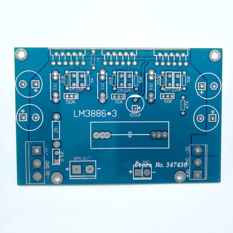 

( LM3886 X 3 parallel circuit ) 150W mono parallel PCB board space