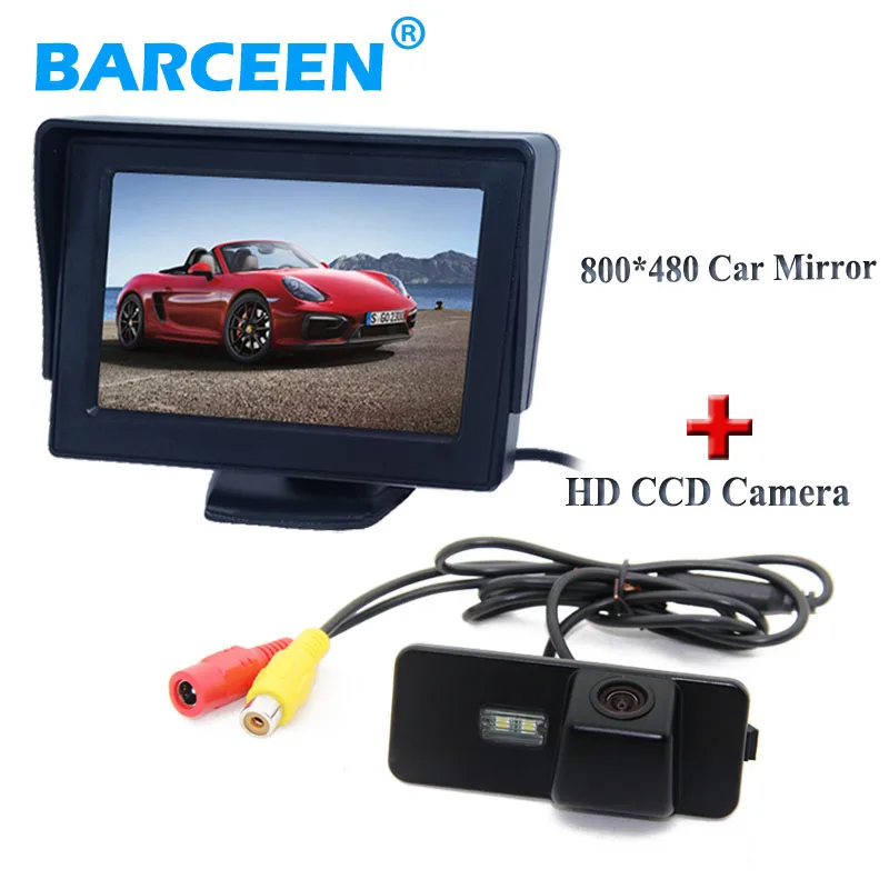 

4.3" display screen color car monitor +car parking camera for Volkswagen VW Magotan PASSAT CC /Golf 5/ POLO hatchback / Jetta