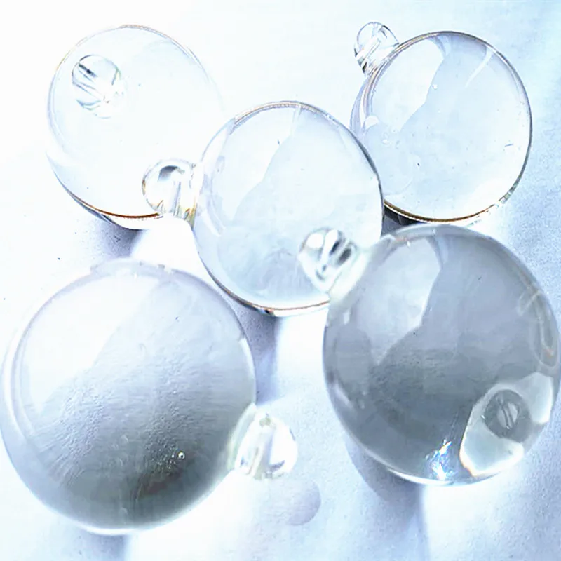 30mm Transparent Asian Quartz Crystal Sphere Smooth Good Luck Feng shui Ball With One Hole Hanging Home Wedding Party Decoration