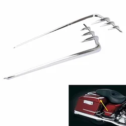 motorcycle Chrome ABS Saddlebag Lid Accents For harley 93-13 Touring with Hard Bags 8646