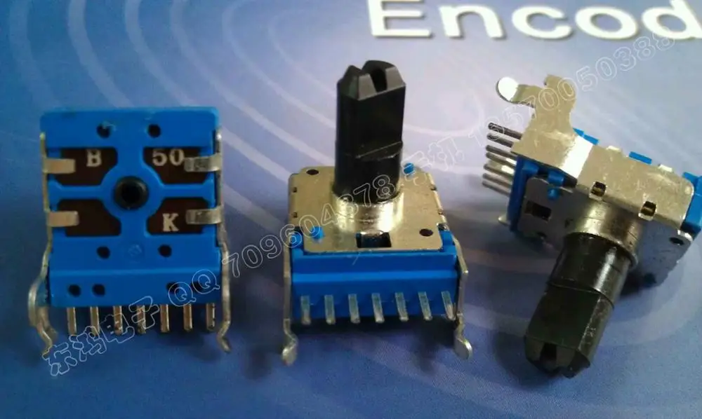 3pcs Taiwan produces RK14 type potentiometer, horizontal B50K 13MM axis..