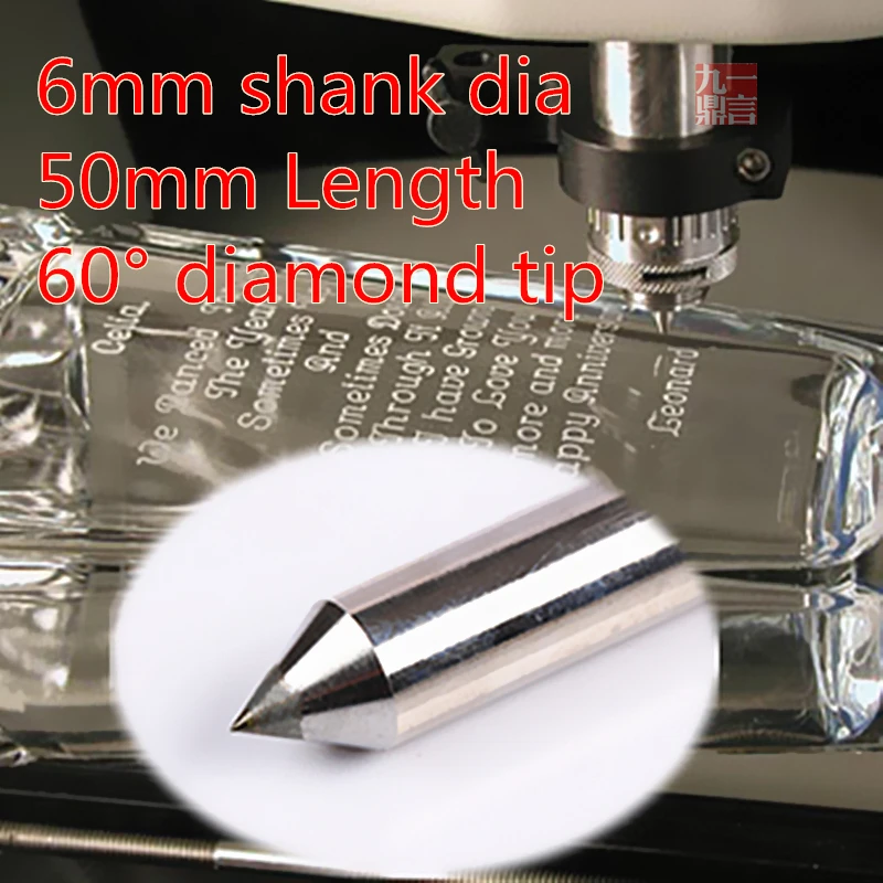 3pcs/lot YIYAN 6mm dia 60 degree diamond drag engraving tools steel chrome titanium engraving bit free shipping