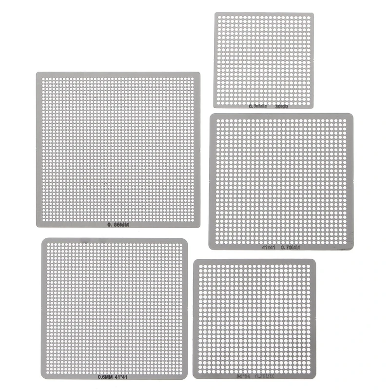 27Pcs Bga Stencils Universele Direct Verwarmd Stencils Voor Smt Smd Chip Rpair Ls'd Tool