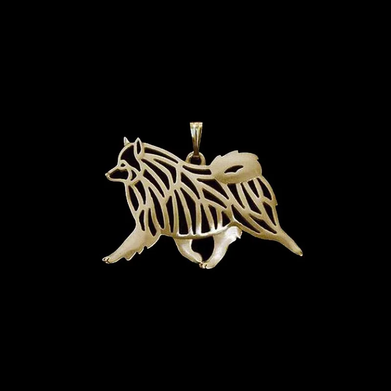 Hot Sale Jewelry Dog Shaped Pendants Women's Alloy Keeshond Pendants