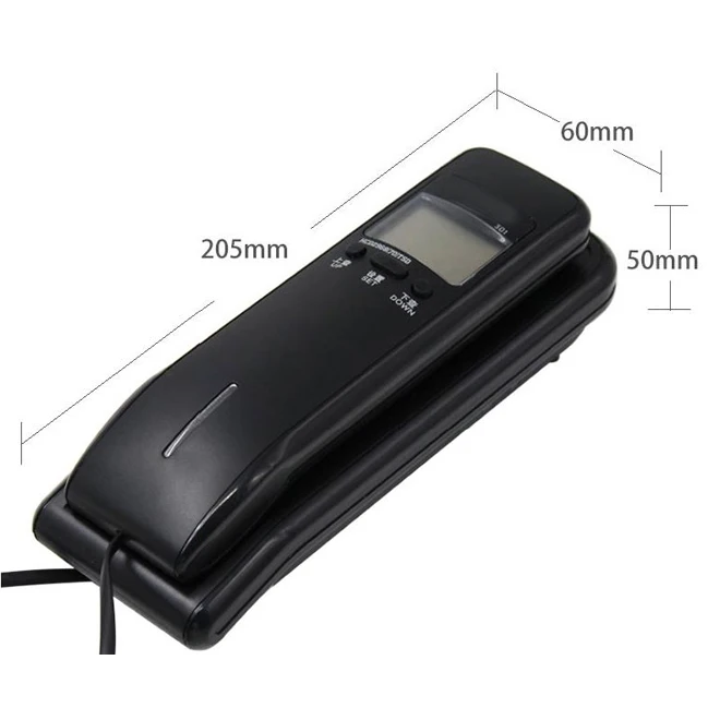 Wall Mounted mini fixed Telephone Corded Phone small Landline Antique Retro For Home Hotel  office  elevator white black