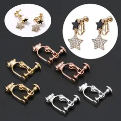 1 Pair DIY Earring Converters For No-pierced Ears Turn Any Into A Clip-On