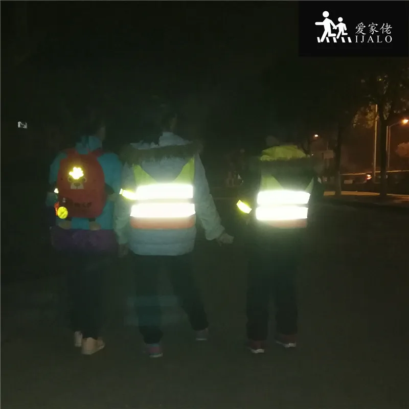 Pupils Safety Warning Vest Kids Reflective Vest School Children Training Breathable Jacket Scooter Cycling Fluorescent Waistcoat