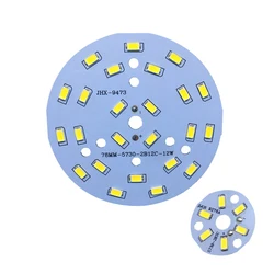 Panneau lumineux Led pour plafond avec PCB, 3W 5W 7W 9W 12W 18W 24W, luminosité 5730, 5 pièces/lot