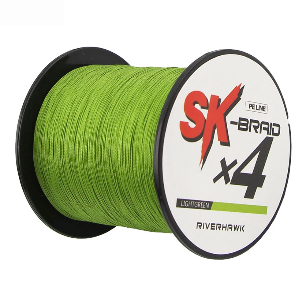 RiverHawk Superpower 1000m 500m 12LB- 80LB Braided Fishing Line PE Strong Multifilament Fishing Line Carp Fishing Saltwater