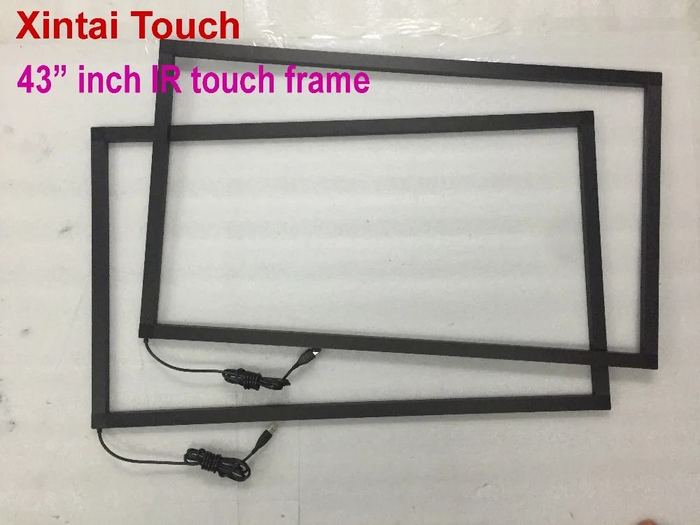 

6PCS 43 Inch 20 points IR Touch Screen overlay Panel frame without glass