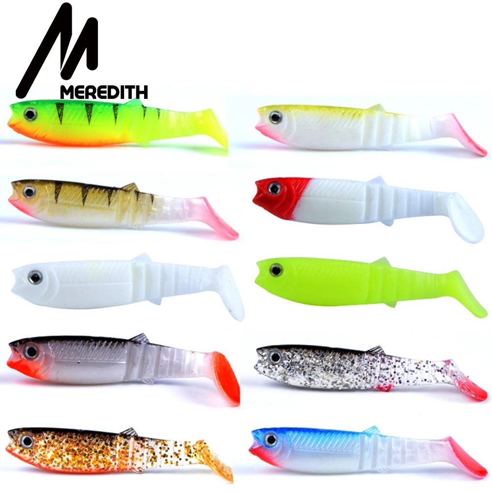 3.15in 3D Multicolor Artificial Shad Soft Swimbait for Saltwater Freshwater Bass Fishing