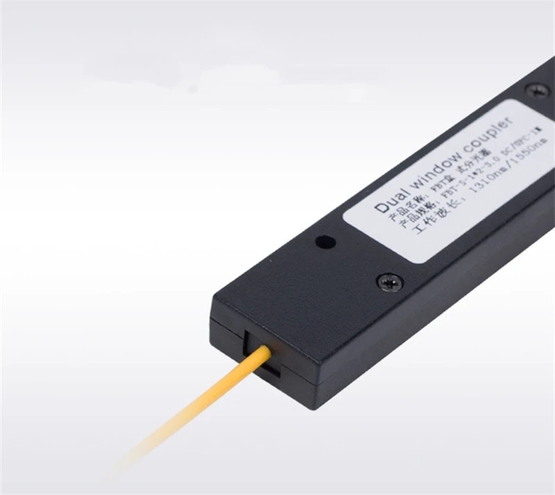FBT Opitcal Splitter 1x2 50/50 40/60 30/70ratio FC/UPC ABS box Type Dual Window 1310/1550nm Fiber fused coupler 1mtr 3.0mm 10pcs