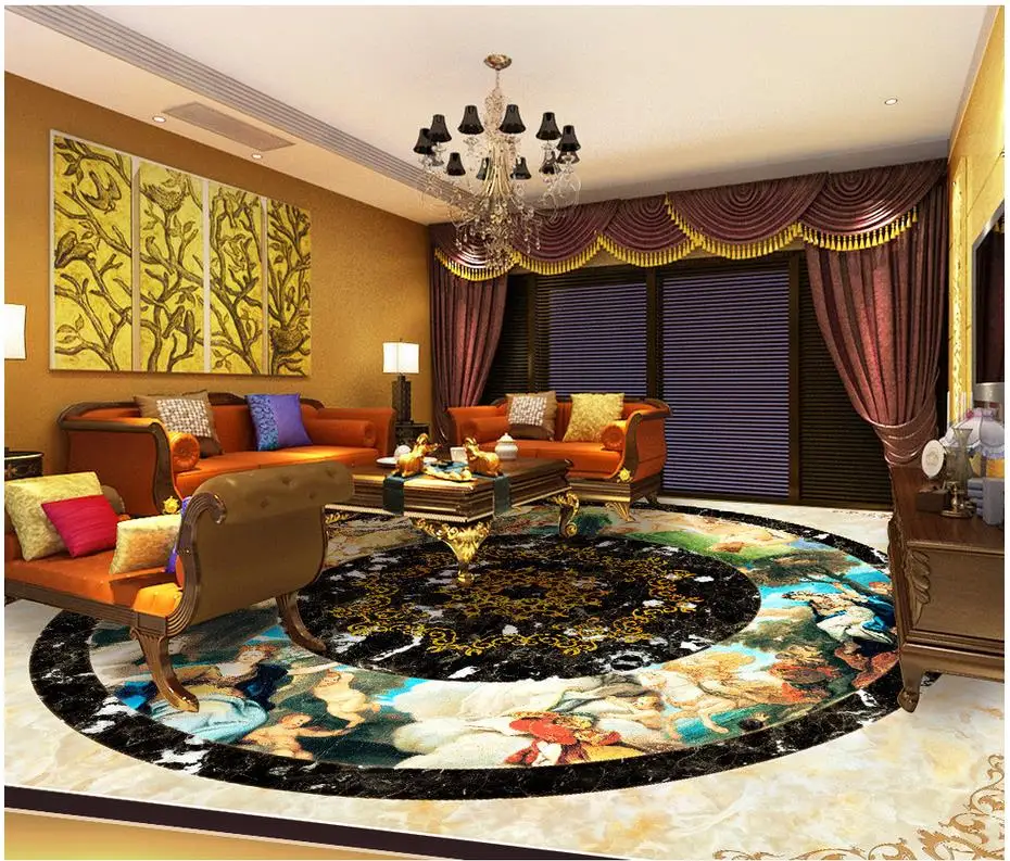 

3D wallpaper 3d floor murals marble PVC waterproof floor Custom Photo self-adhesive 3D floor Home Decoration