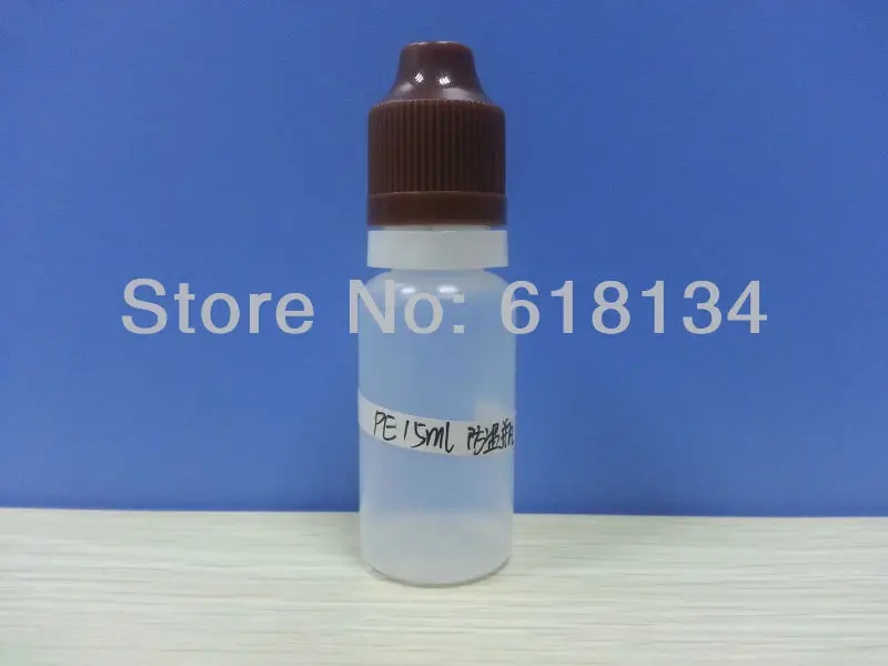 2016 New Types 15ml 2800pcs Tamper proof and Childproof Plastic PE dropper bottles with free shipping