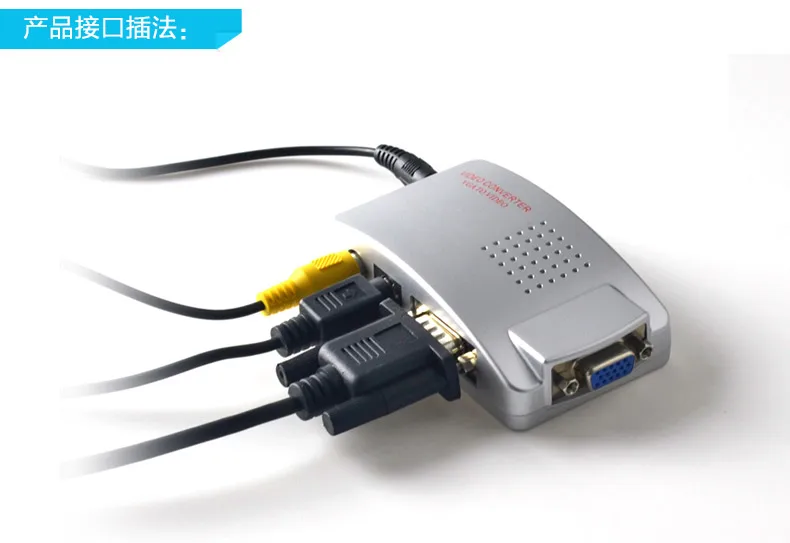 Vga Naar Av Composiet Converter Rca S-Video Signaal Adapter Switch Box Pc Naar Tv Nieuw