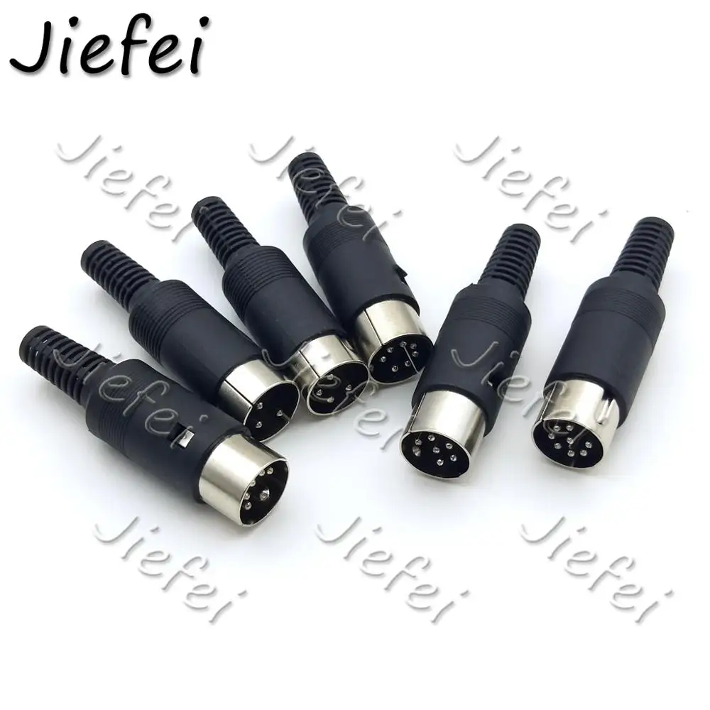 Imagem -03 - Conector Macho e Fêmea de Soquete Peças para Montagem de Cabo 3pin 4pin 5pin 6pin 7pin 8pin Áudio em Linha Faça Você Mesmo 100 Conjunto